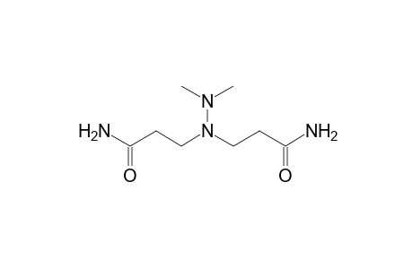 3-[1-(3-amino-3-oxopropyl)-2,2-dimethylhydrazino]propanamide