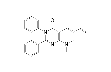 5-[(1E)-buta-1,3-dienyl]-6-(dimethylamino)-2,3-diphenyl-4-pyrimidinone