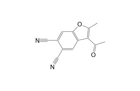 5,6-benzofurandicarbonitrile, 3-acetyl-2-methyl-