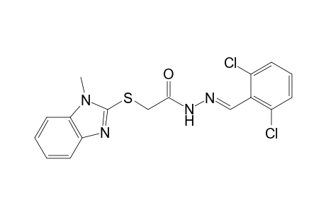 acetic acid, [(1-methyl-1H-benzimidazol-2-yl)thio]-, 2-[(E)-(2,6-dichlorophenyl)methylidene]hydrazide