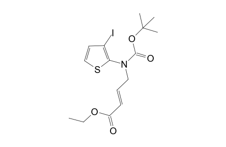 N-(Ethyl-4-crotonyl)-3-iodo-2-(N-tert-butoxycarbonylamino)thiophene