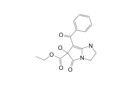 7-BENZOYL-6-ETHOXYCARBONYL-6-HYDROXY-5-OXO-2,3,5,6-TETRAHYDRO-1H-PYRROLO-[1,2-A]-IMIDAZOLE