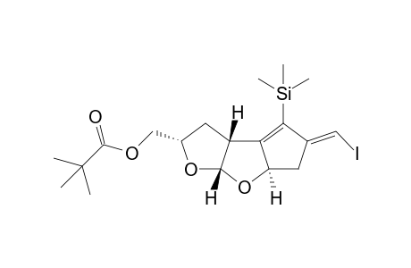 (2S,3aR,6aR,7aR)-2-(tert-Butylcarbonyloxymethyl)-5-(E)-iodomethylene-4-(trimethylsilyl)-3,3a,5,6,6a,7a-hexahydro-2H-1,7-dioxacyclopenta[a]pentalene