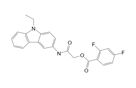 2-((9-Ethyl-9H-carbazol-3-yl)amino)-2-oxoethyl 2,4-difluorobenzoate