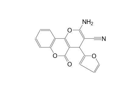 2-amino-4-(2-furyl)-5-oxo-4H,5H-pyrano[3,2-c]chromene-3-carbonitrile