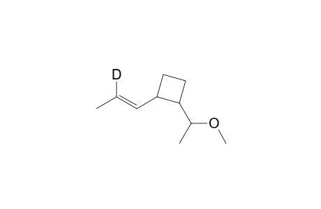 (1SR,2SR,1'SR)-1-(1-Methoxyethyl)-2-(1(E)-propenyl-2-D)cyclobutane