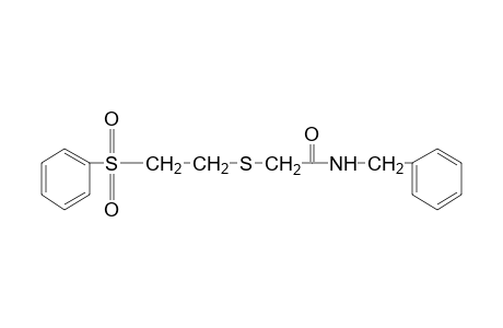 N-benzyl-2-{[2-(phenylsulfonyl)ethyl]thio}acetamide