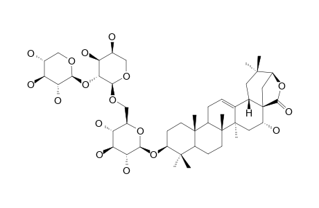 PROSAPOGENIN-3;3-O-BETA-D-XYLOPYRANOSYL-(1->2)-ALPHA-L-ARABINOPYRANOSYL-(1->6)-BETA-D-GLUCOPYRANOSYL-ACACIC-ACID-LACTONE