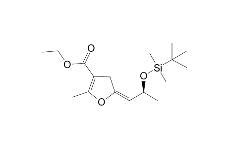 5-[(2S,3E)-2-(tert-butyldimethylsilyl)oxypropylidene]-2-methyl-3-ethoxycarbonyl-4,5-dihydrofuran