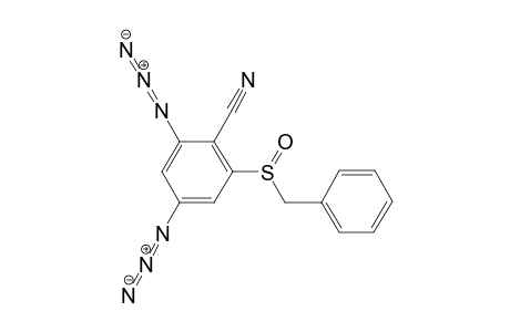 2,4-Diazido-6-(phenylmethyl)sulfinyl-benzenecarbonitrile