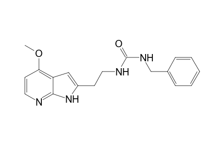 1-Benzyl-3-[2-(4-methoxy-1H-pyrrolo[2,3-b]pyridin-2-yl)ethyl]urea