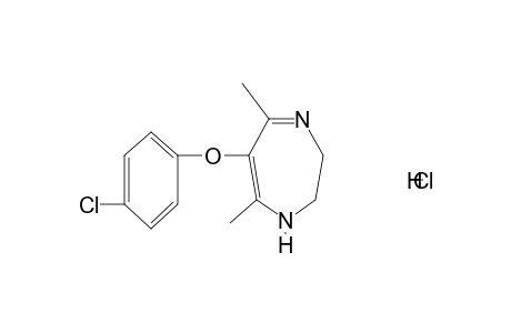 6-(p-chlorophenoxy)-2,3-dihydro-5,7-dimethyl-1H-1,4-diazepine, monohydrochloride