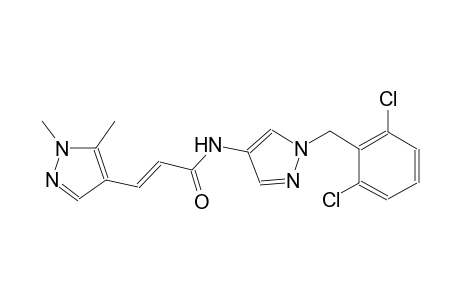 (2E)-N-[1-(2,6-dichlorobenzyl)-1H-pyrazol-4-yl]-3-(1,5-dimethyl-1H-pyrazol-4-yl)-2-propenamide