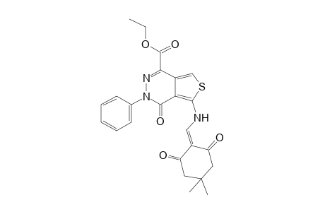 5-[(2,6-Diketo-4,4-dimethyl-cyclohexylidene)methylamino]-4-keto-3-phenyl-thieno[3,4-D]pyridazine-1-carboxylic acid ethyl ester