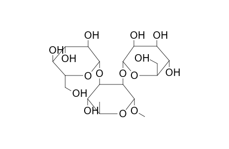 METHYL 2-O-(ALPHA-D-MANNOPYRANOSYL)-3-O-(BETA-D-GLUCOPYRANOSYL)-ALPHA-L-RHAMNOPYRANOSE