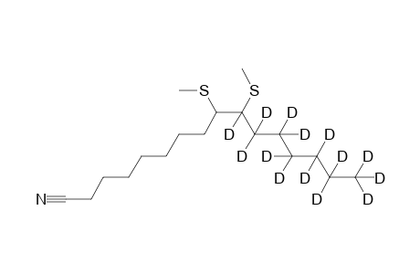 10,11,11,12,12,13,13,14,14,15,15,16,16,16-tetradecadeuterio-9,10-bis(methylsulfanyl)hexadecanenitrile