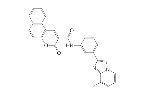 3-keto-N-[3-(8-methylimidazo[1,2-a]pyridin-2-yl)phenyl]benzo[f]chromene-2-carboxamide