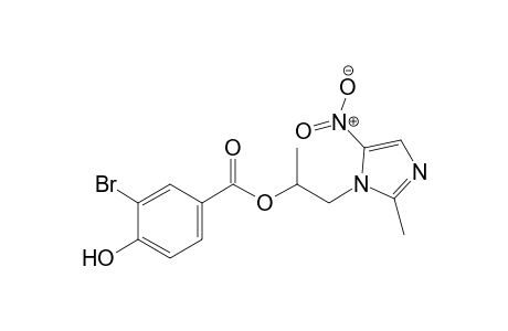1-(2'-Methyl-5'-nitro-1'H-imidazol-1'-yl)propan-2-yl-3"-bromo-4"-hydroxybenzoate
