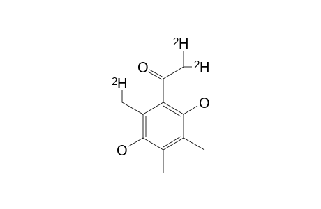 2-DIDEUTERO-1-(2,5-DIHYDROXY-3,4-DIMETHYLPHENYL-6-DEUTERIOMETHYL)-1-ETHANONE