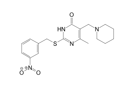 2-m-nitrobenzylthio-5-piperidinomethyl-6-methyluracil