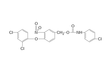 4-(2,4-dichlorophenoxy)-3-nitrobenzyl alcohol, p-chlorocarbanilate (ester)