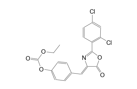 4-[(Z)-(2-(2,4-dichlorophenyl)-5-oxo-1,3-oxazol-4(5H)-ylidene)methyl]phenyl ethyl carbonate