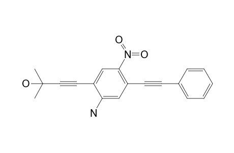 4-[2-Amino-5-nitro-4-(2-phenylethynyl)phenyl]-2-methyl-3-butyn-2-ol