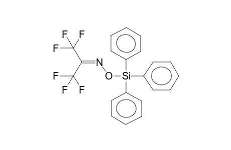 HEXAFLUOROACETONE, O-(TRIPHENYLSILYL)OXIME