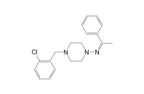 1-piperazinamine, 4-[(2-chlorophenyl)methyl]-N-[(Z)-1-phenylethylidene]-