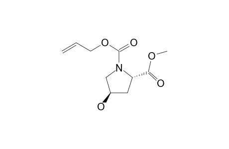 (2S,4R)-4-hydroxypyrrolidine-1,2-dicarboxylic acid O1-allyl ester O2-methyl ester