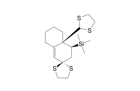 CIS-6-(OXOMETHYL)-5-(TRIMETHYLSILYL)-BICYCLO-[4.4.0]-DEC-1-EN-3-ONE-3,6-BIS-(ETHYLENEDITHIOACETALE)