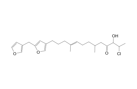 5-(3'-Furanyl)-3-[4",8"-dimethyl-10"-oxo-11"-hydroxy-12"-chlorotridec-4"-en-11"-yl]-furan