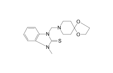 1-(1,4-dioxa-8-azaspiro[4.5]dec-8-ylmethyl)-3-methyl-1,3-dihydro-2H-benzimidazole-2-thione