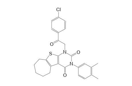 1-[2-(4-chlorophenyl)-2-oxoethyl]-3-(3,4-dimethylphenyl)-1,5,6,7,8,9-hexahydro-2H-cyclohepta[4,5]thieno[2,3-d]pyrimidine-2,4(3H)-dione