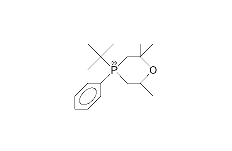 4-tert-Butyl-2,2,6-trimethyl-4-phenyl-1,4-oxaphosphorinanium-cation (ax ph)