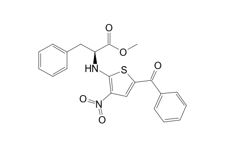 (2S)-Methyl 2-[(5-benzoyl-3-nitro-2-thienyl)amino]-3-phenylpropionate