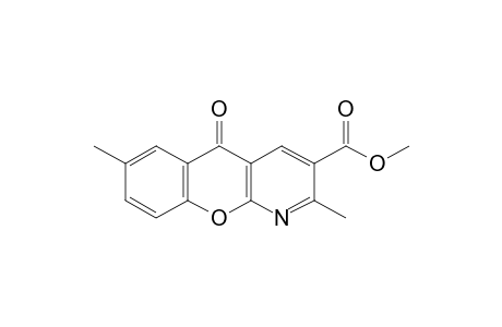 2,7-DIMETHYL-5-OXO-5H-[1]BENZOPYRANO[2,3-b]PYRIDINE-3-CARBOXYLIC ACID, METHYL ESTER