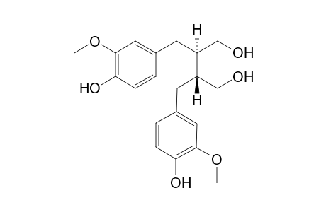 (2R,3R)-2,3-bis[(3-methoxy-4-oxidanyl-phenyl)methyl]butane-1,4-diol