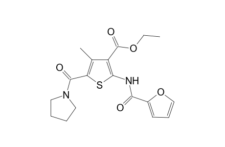 Ethyl 2-(2-furoylamino)-4-methyl-5-(1-pyrrolidinylcarbonyl)-3-thiophenecarboxylate