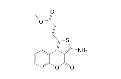 (E,Z)-Methyl 3-[1-(3-amino-4-oxo-4H-thieno[3,4-c]-2H-chromenyl]propoate