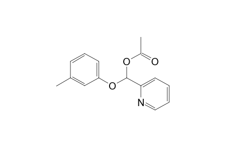 (3-Methylphenoxy)(pyridin-2-yl)methyl acetate