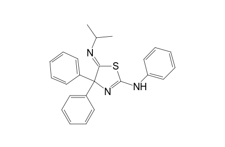 4,5-Dihydro-4,4-diphenyl-2-(phenylamino)-5-(isopropylimino)thiazole