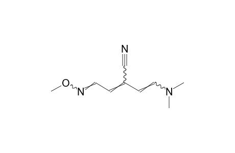 2-[2-(dimethylamino)vinyl]-4-formylcrotononitrile, O-methyloxime