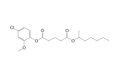 Glutaric acid, hept-2-yl 4-chloro-2-methoxyphenyl ester