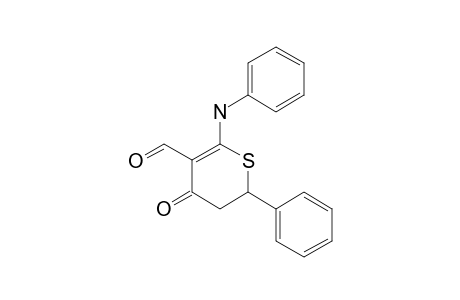 4-keto-6-phenyl-2-(phenylamino)-5,6-dihydrothiopyran-3-carbaldehyde