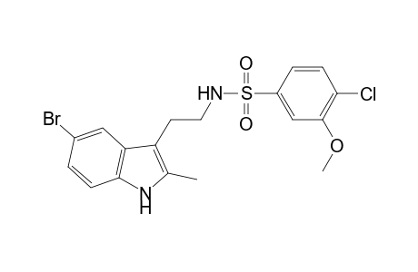 benzenesulfonamide, N-[2-(5-bromo-2-methyl-1H-indol-3-yl)ethyl]-4-chloro-3-methoxy-