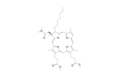 Dimethyl 3,3'-[(3sr-cis)-2-(dimethylcarbamoyl)methyl-3-heptyl-2,7,12,18-tetramethyl-2,3-dihydroporphyrine-13,17-diyl]dipropionate