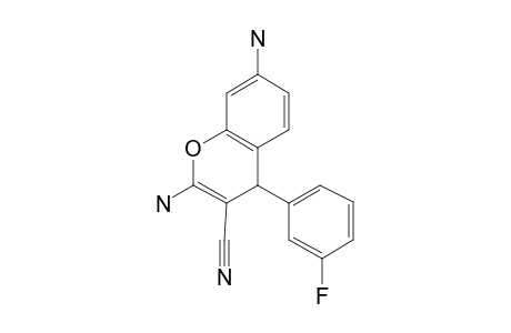 2,7-Diamino-4-(3-fluorophenyl)-4H-chromene-3-carbonitrile