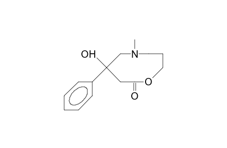 8-Hydroxy-1-methyl-8-phenyl-1-aza-5-oxa-cyclononan-6-one