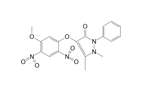 4-(2,4-dinitro-5-methoxyphenoxy)antipyrine